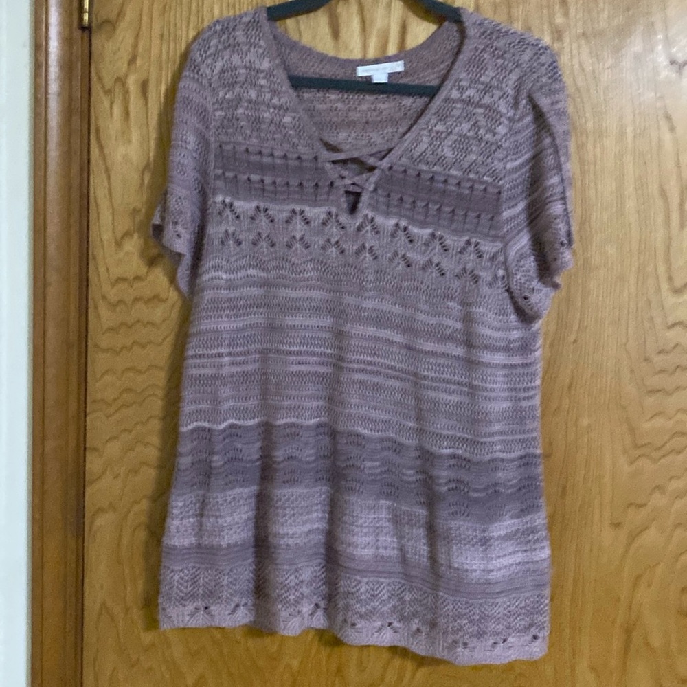 Westport 1962 Large 100% Arcylic with crisscross front need a cami under it